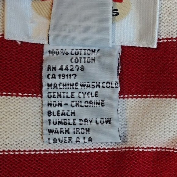 TALBOTS RED WHITE & BLUE USA FLAG ELECTION DAY WOMENS CARDIGAN SWEATER SZ S - Picture 5 of 5